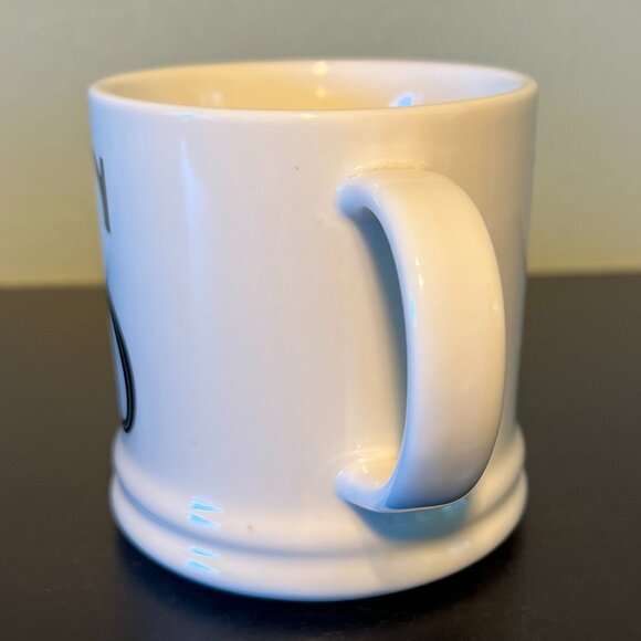 NWT Stylized Letter "S" Monogram Initial Porcelain Cup Mug - Picture 2 of 5